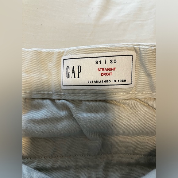 Gap Men’s Straight Leg Light Khaki Pants W 31 x L 30 - Picture 3 of 7